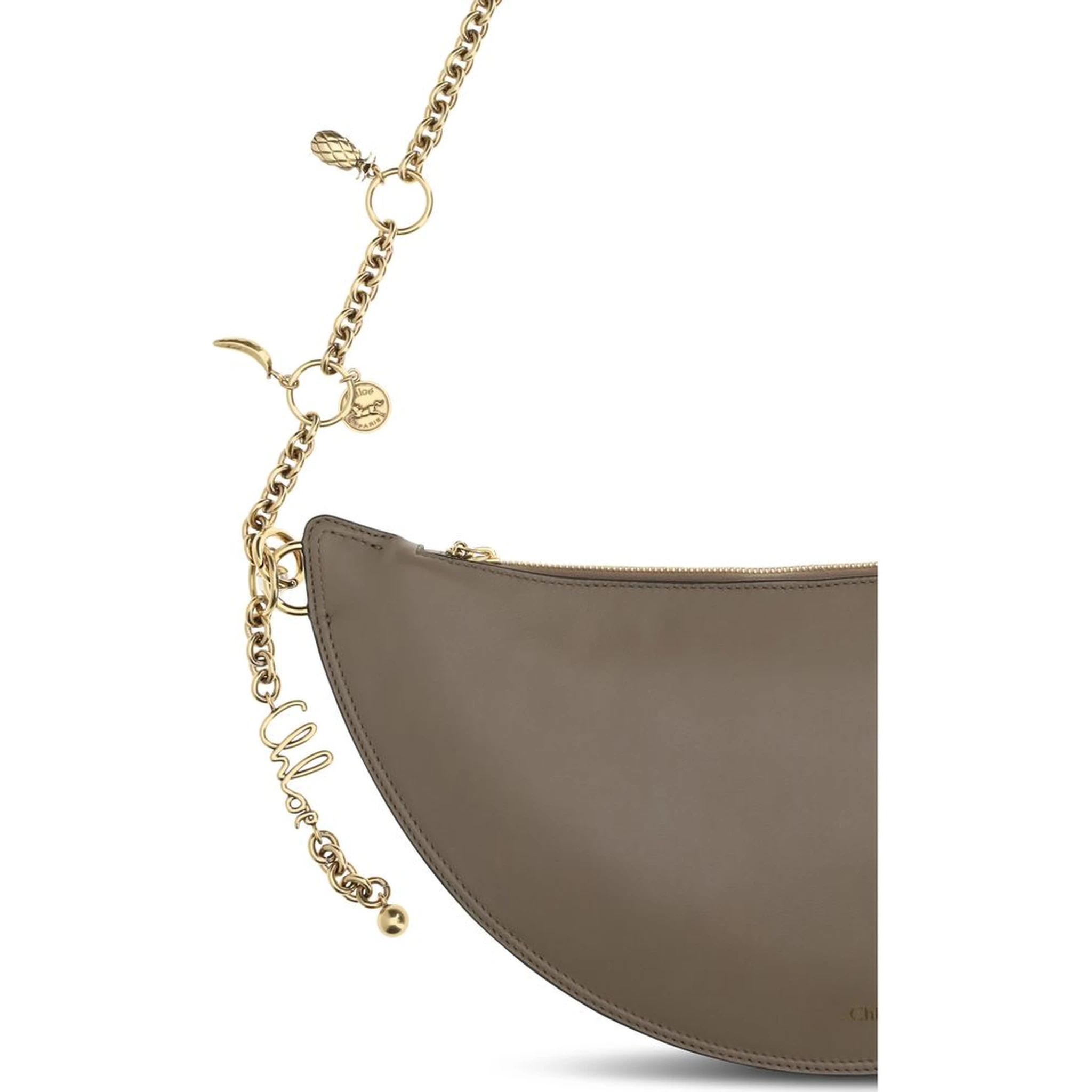 Gray Calf Leather Bos Taurus Shoulder Bag