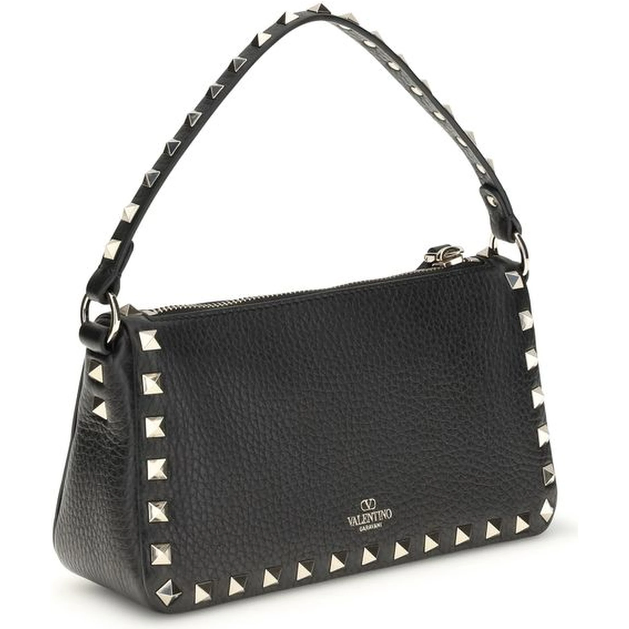 حقيبة كتف بوس توروس من جلد العجل الأسود