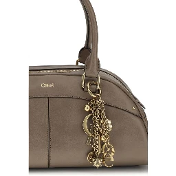 Gray Calf Leather Bos Taurus Handbag