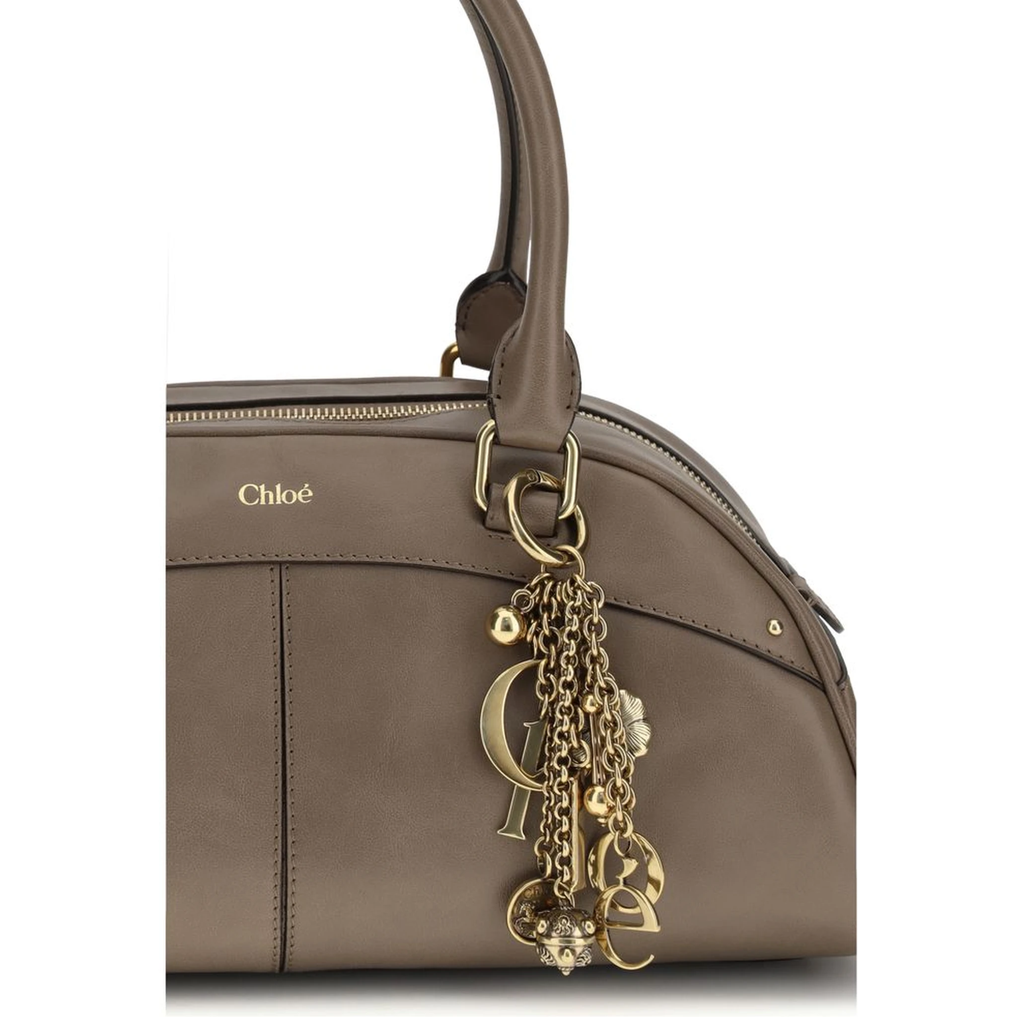 Gray Calf Leather Bos Taurus Handbag