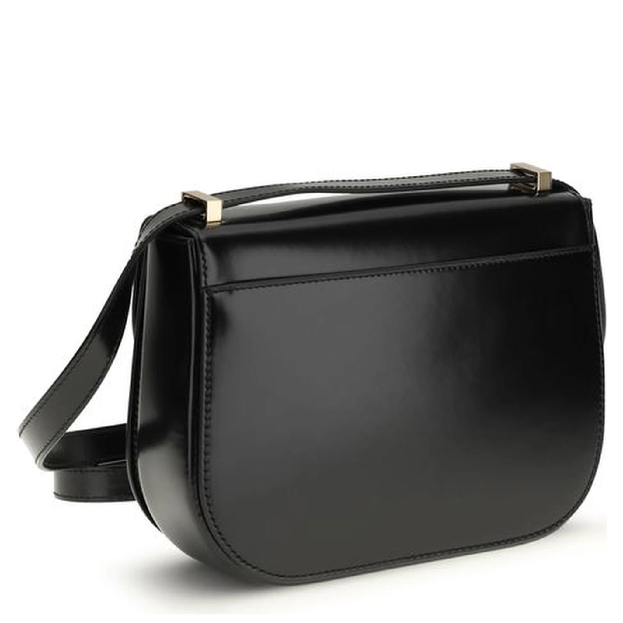 Black Calf Leather Bos Taurus Shoulder Bag