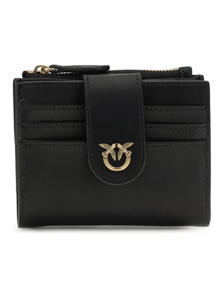 محفظة بوس توروس من جلد العجل الأسود