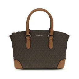 Brown Other Fibres Shoulder Bag