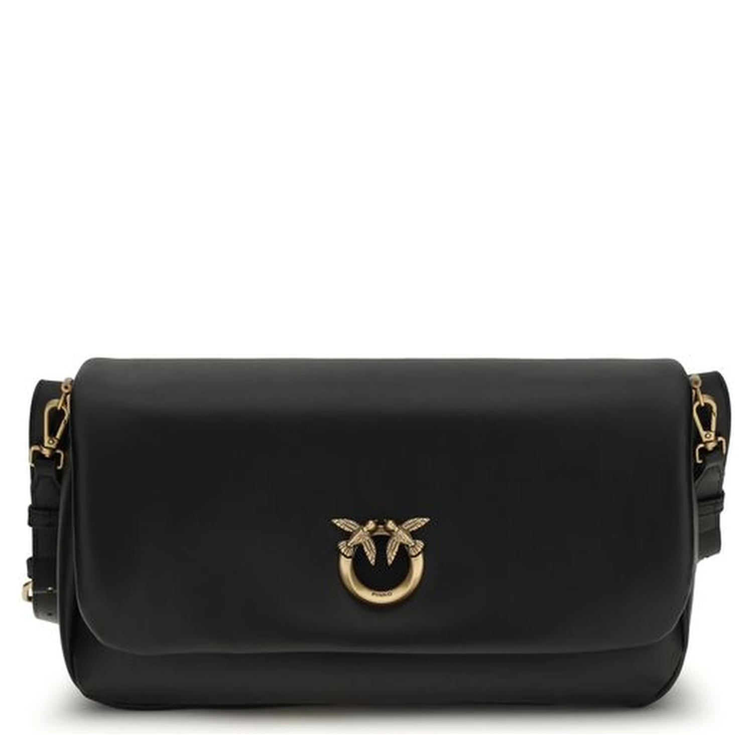 Black Calf Leather Bos Taurus Shoulder Bag