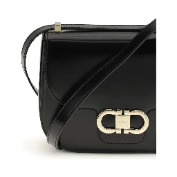 Black Calf Leather Bos Taurus Shoulder Bag