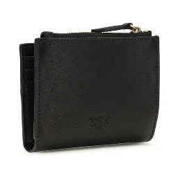 محفظة بوس توروس من جلد العجل الأسود