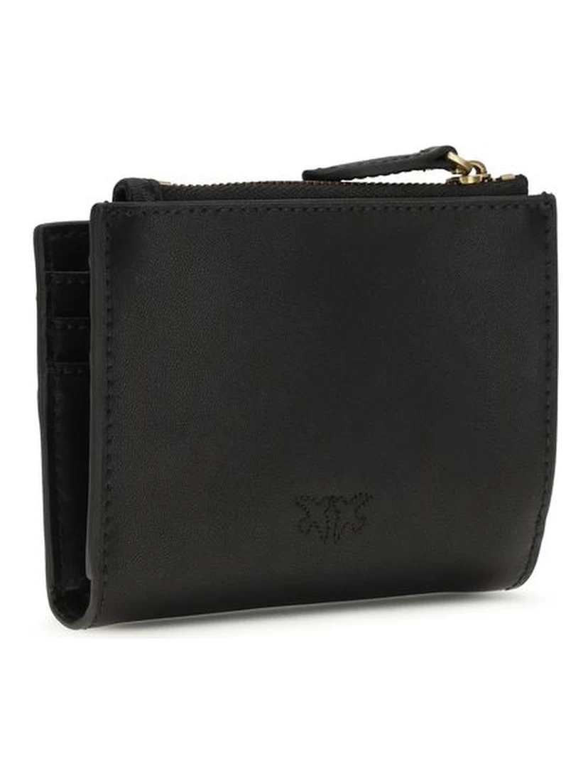 محفظة بوس توروس من جلد العجل الأسود