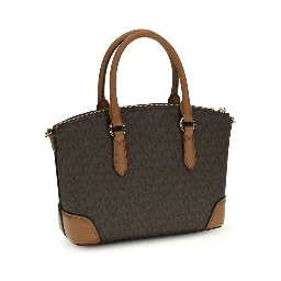 Brown Other Fibres Shoulder Bag