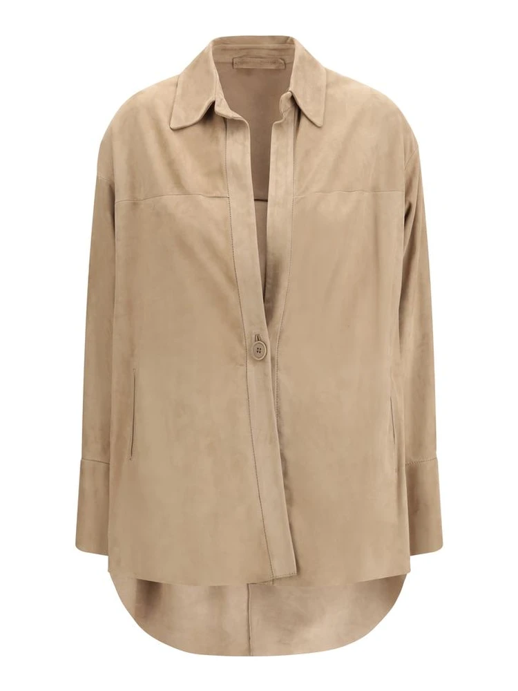 قميص بيج من قماش الخروف أوفيس آريس آريس