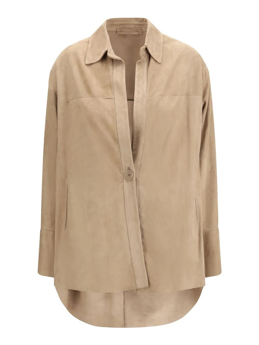 قميص بيج من قماش الخروف أوفيس آريس آريس