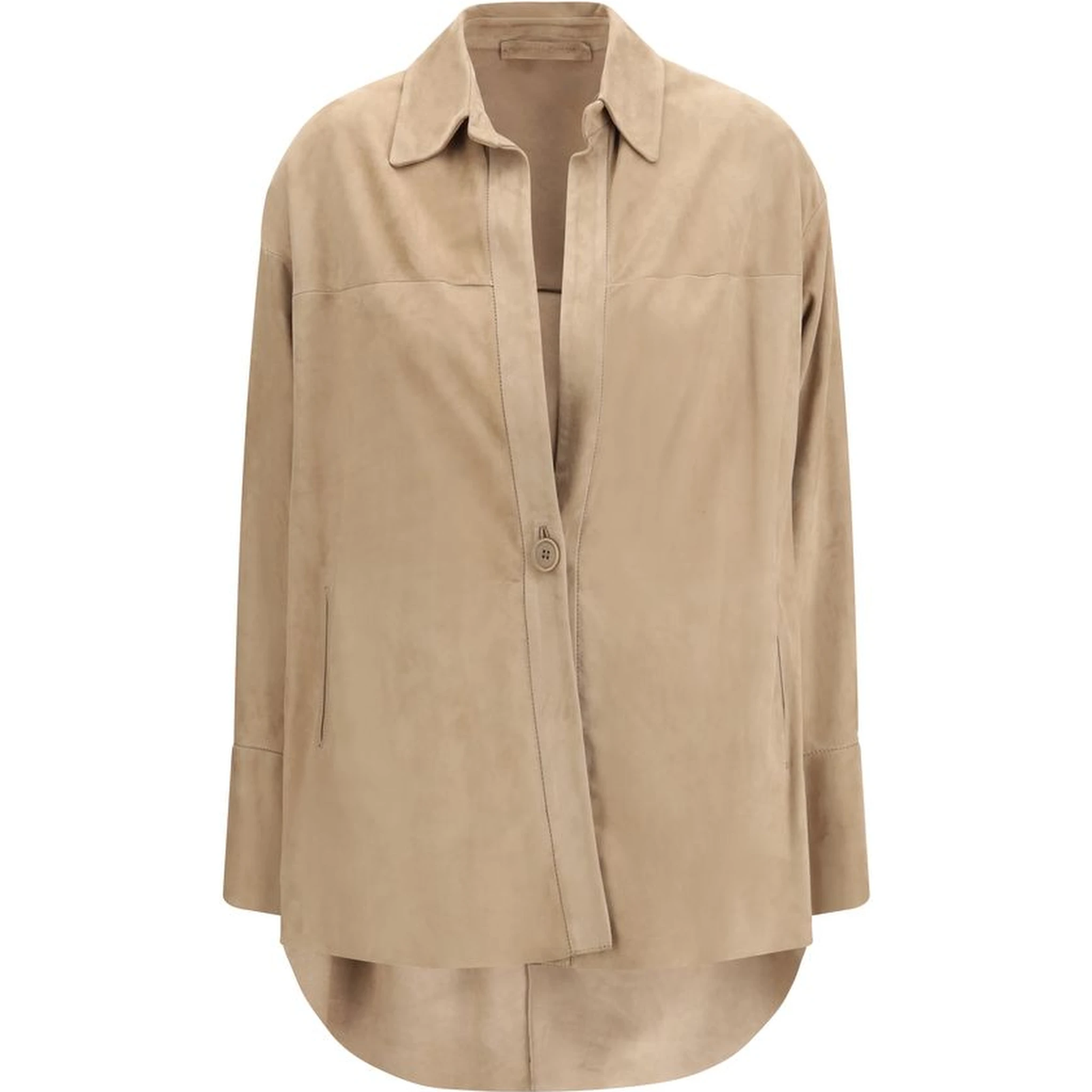 قميص بيج من قماش الخروف أوفيس آريس آريس