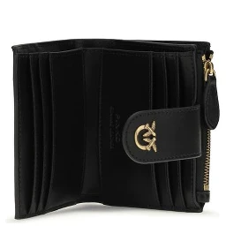 محفظة بوس توروس من جلد العجل الأسود