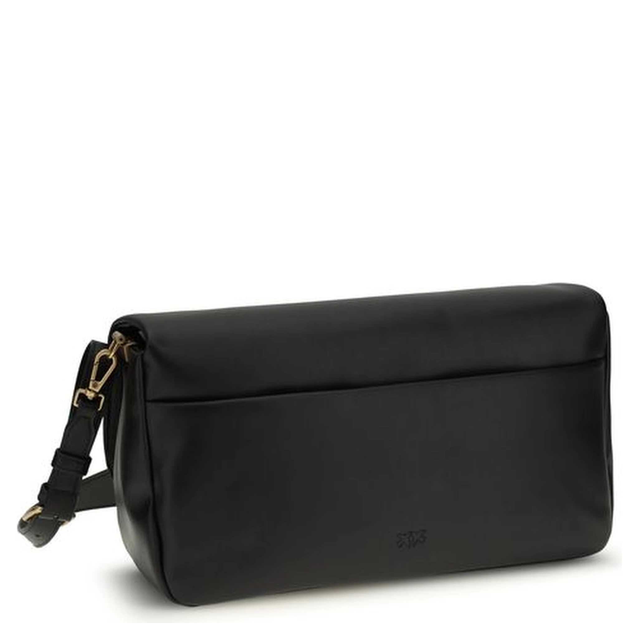 حقيبة كتف بوس توروس من جلد العجل الأسود