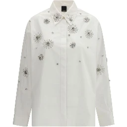 White Calf Leather Bos Taurus Pattern Shirt