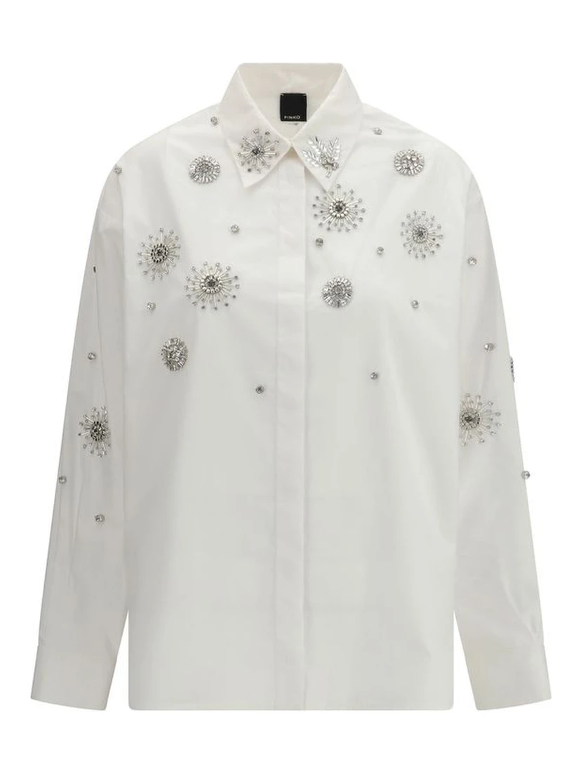 White Calf Leather Bos Taurus Pattern Shirt