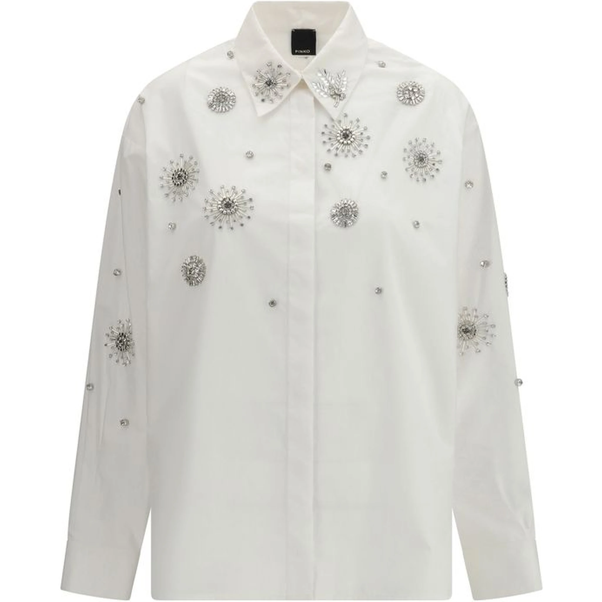 White Calf Leather Bos Taurus Pattern Shirt