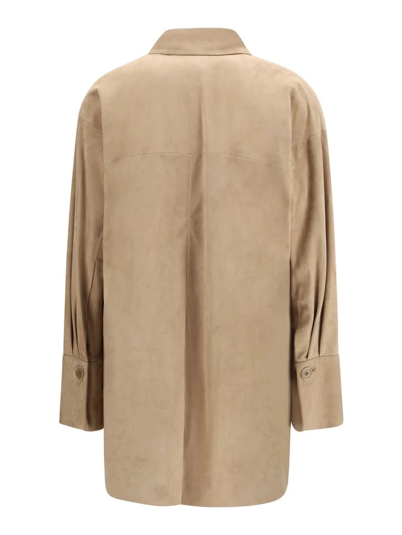 قميص بيج من قماش الخروف أوفيس آريس آريس