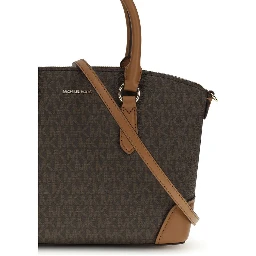 Brown Other Fibres Shoulder Bag