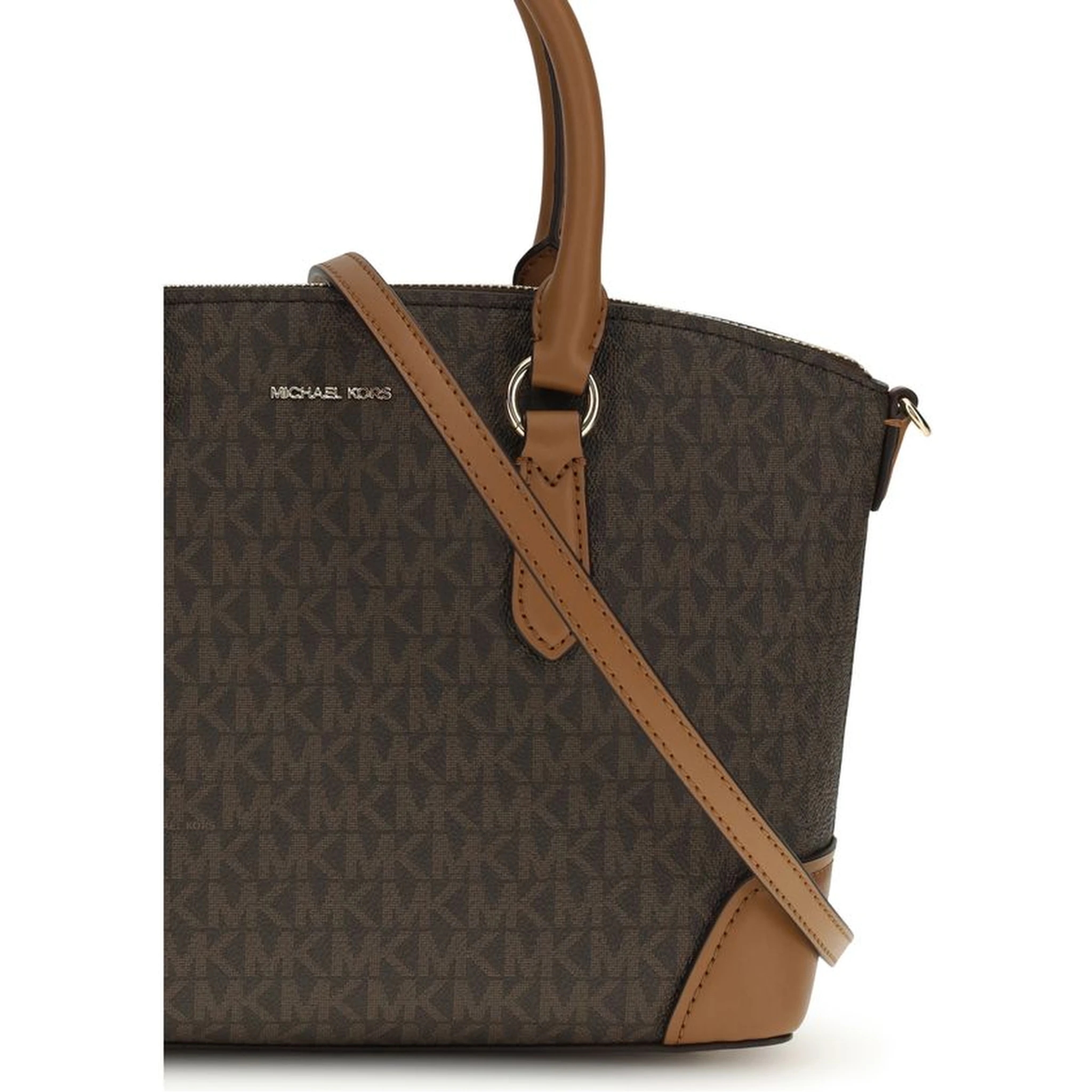 Brown Other Fibres Shoulder Bag