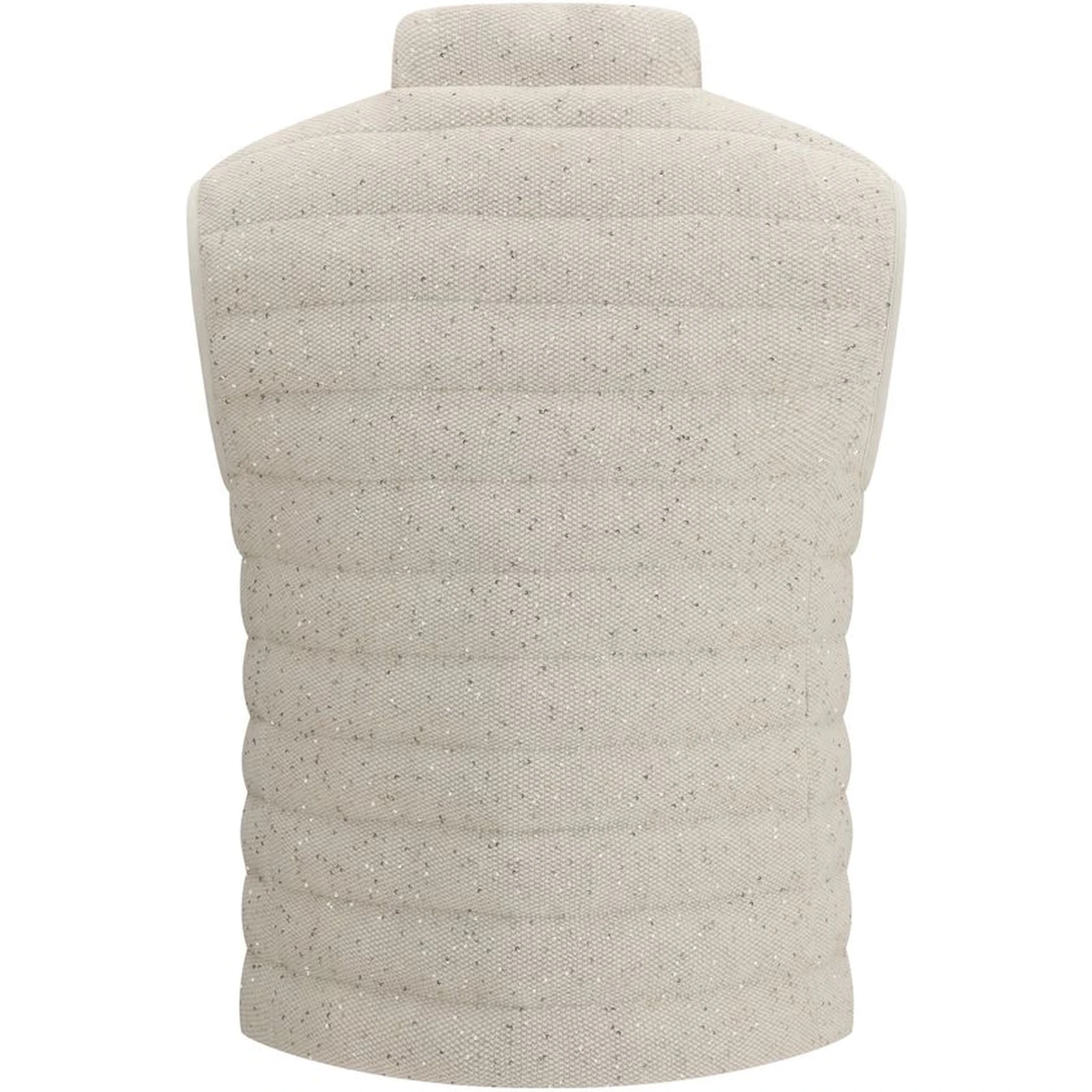 Beige Goose Down Sleveless Jacket