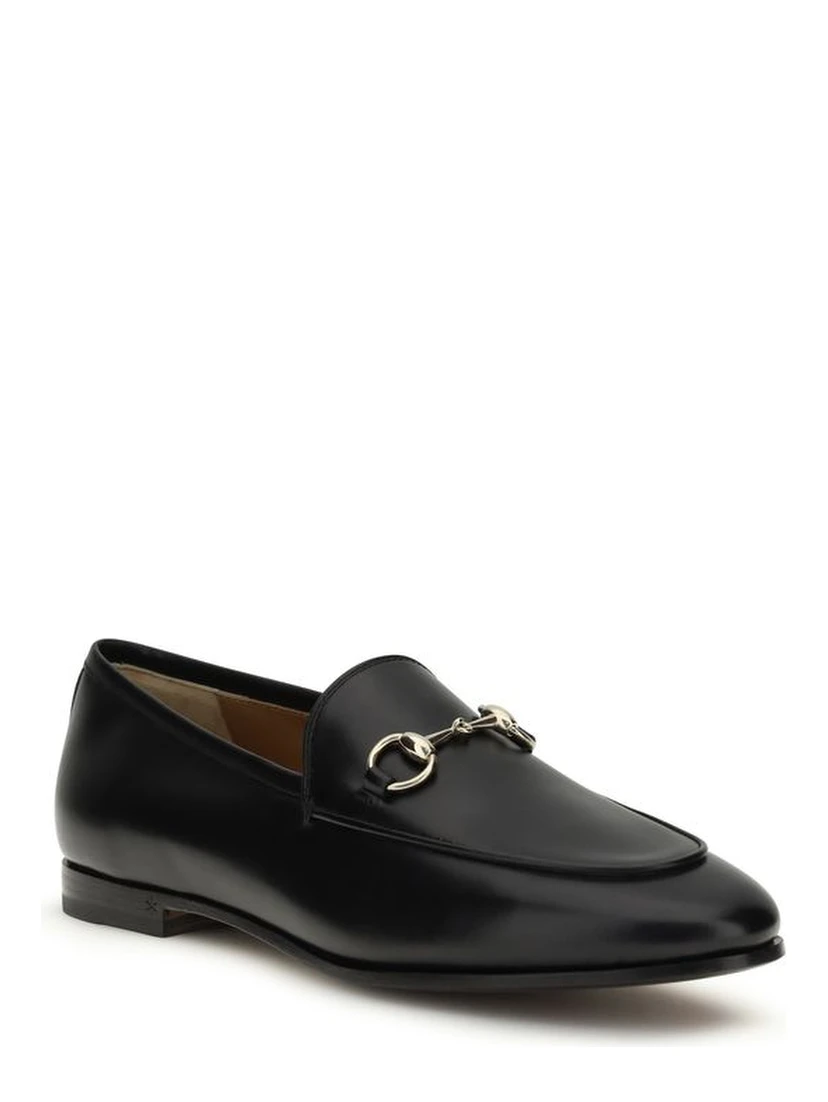Black Calf Leather Bos Taurus Slip-On Loafers