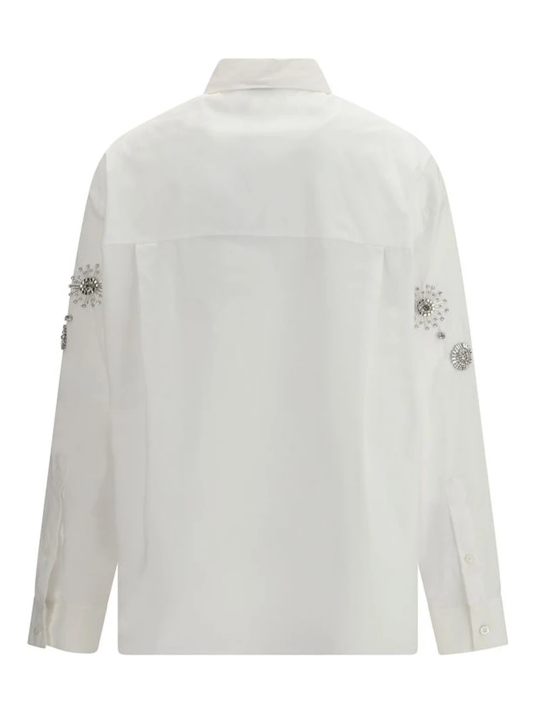 White Calf Leather Bos Taurus Pattern Shirt alternative