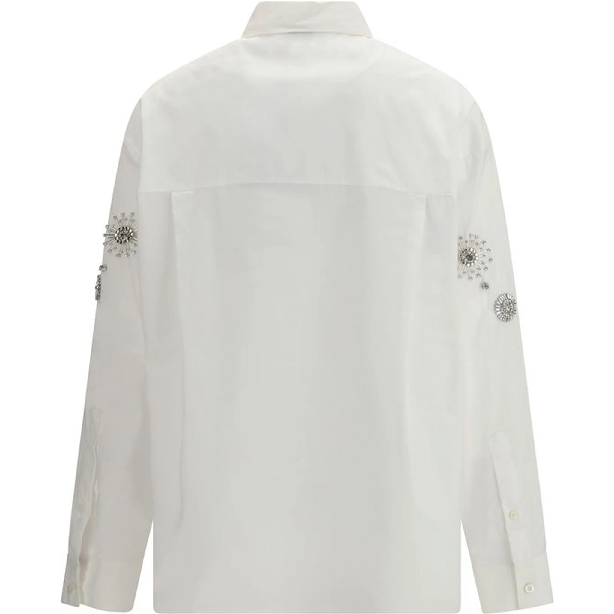 White Calf Leather Bos Taurus Pattern Shirt