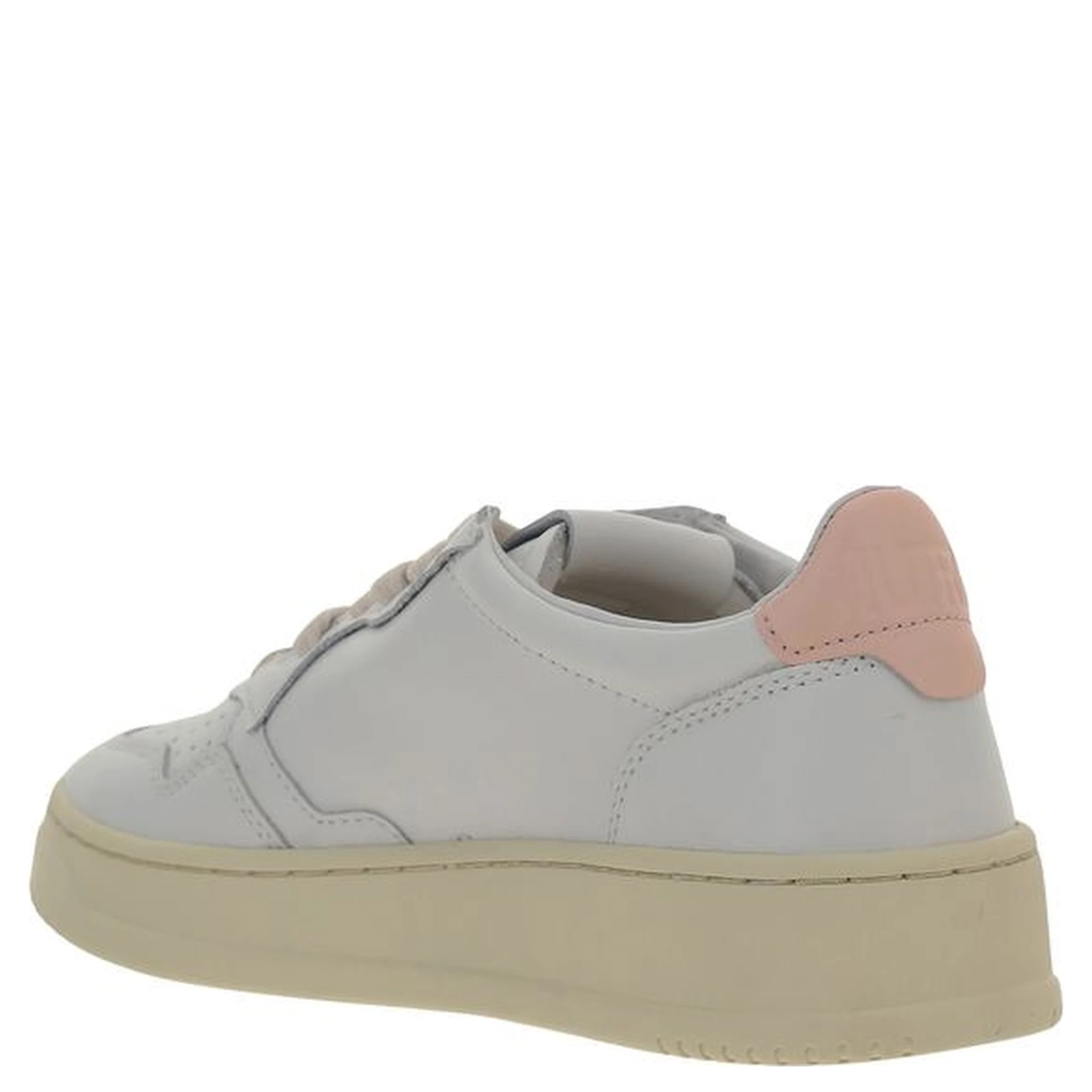 حذاء رياضي منخفض من جلد العجل الأبيض من بوس توروس