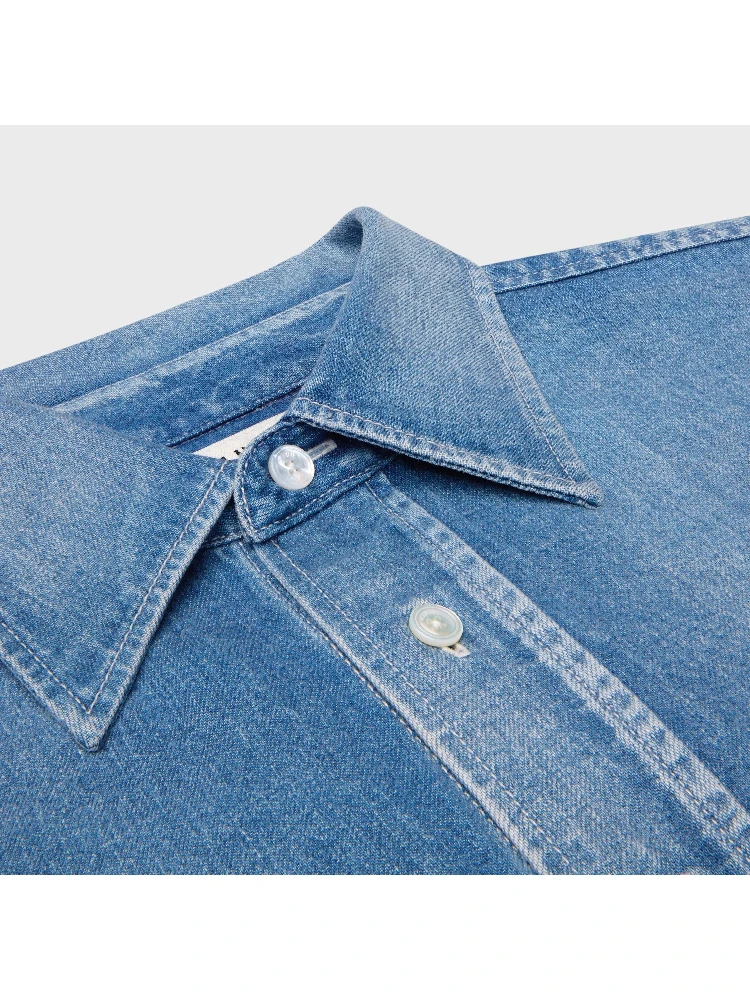 Cropped denim shirt alternative