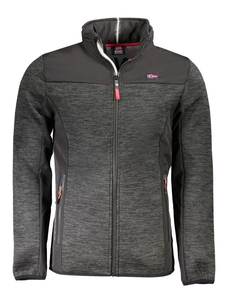 Black Polyester Men's Jacket