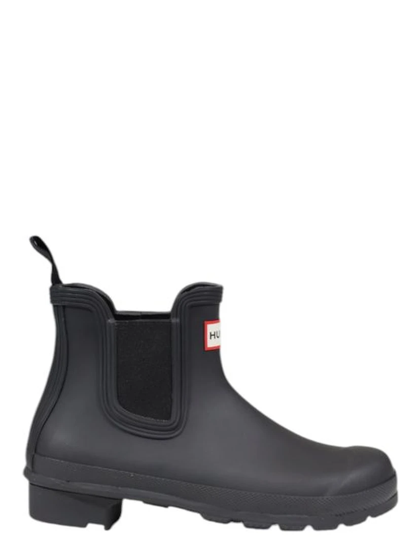 Black Recycled Polyester Ankle Boots