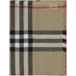 Brown Silk Scarf