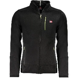 Black Polyester Men's Sweatshirt