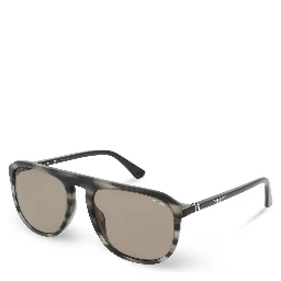 نظارات شمسية بنية اللون من الأسيتات