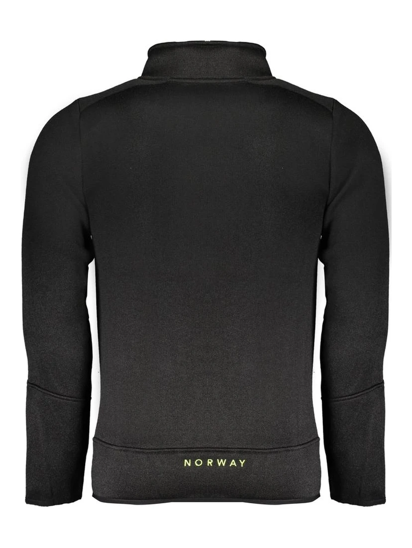 Black Polyester Men's Sweatshirt