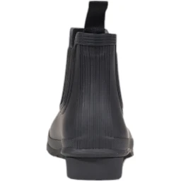 Black Recycled Polyester Ankle Boots