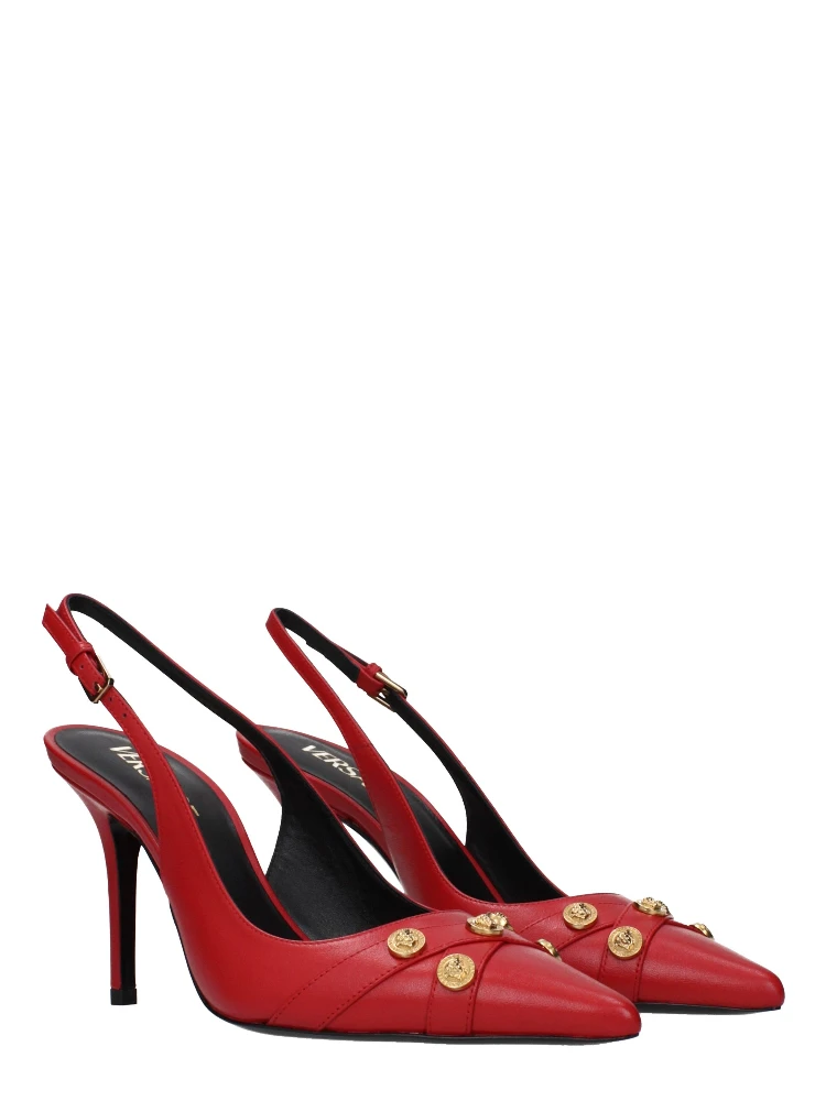 Red Leather High Heel Pumps alternative
