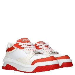 White Leather Athletic Sneakers