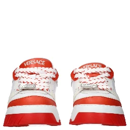 White Leather Athletic Sneakers