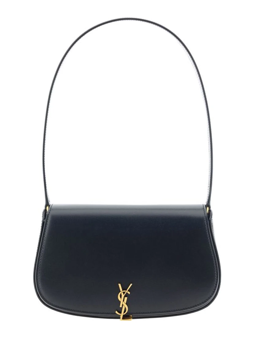 Black Calf Leather Bos Taurus Shoulder Bag