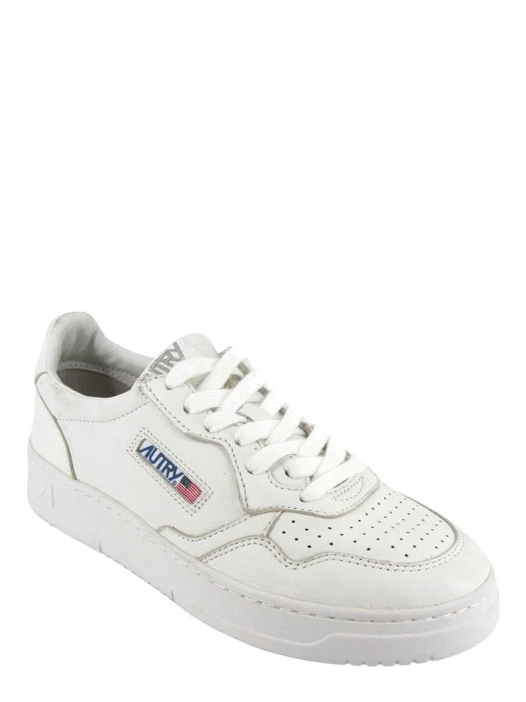 White Leather Low Top Sneakers alternative