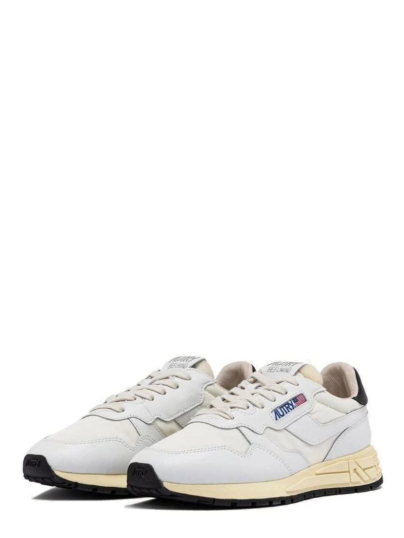 White Leather Low Top Sneakers