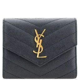 محفظة بوس توروس من جلد العجل الأسود