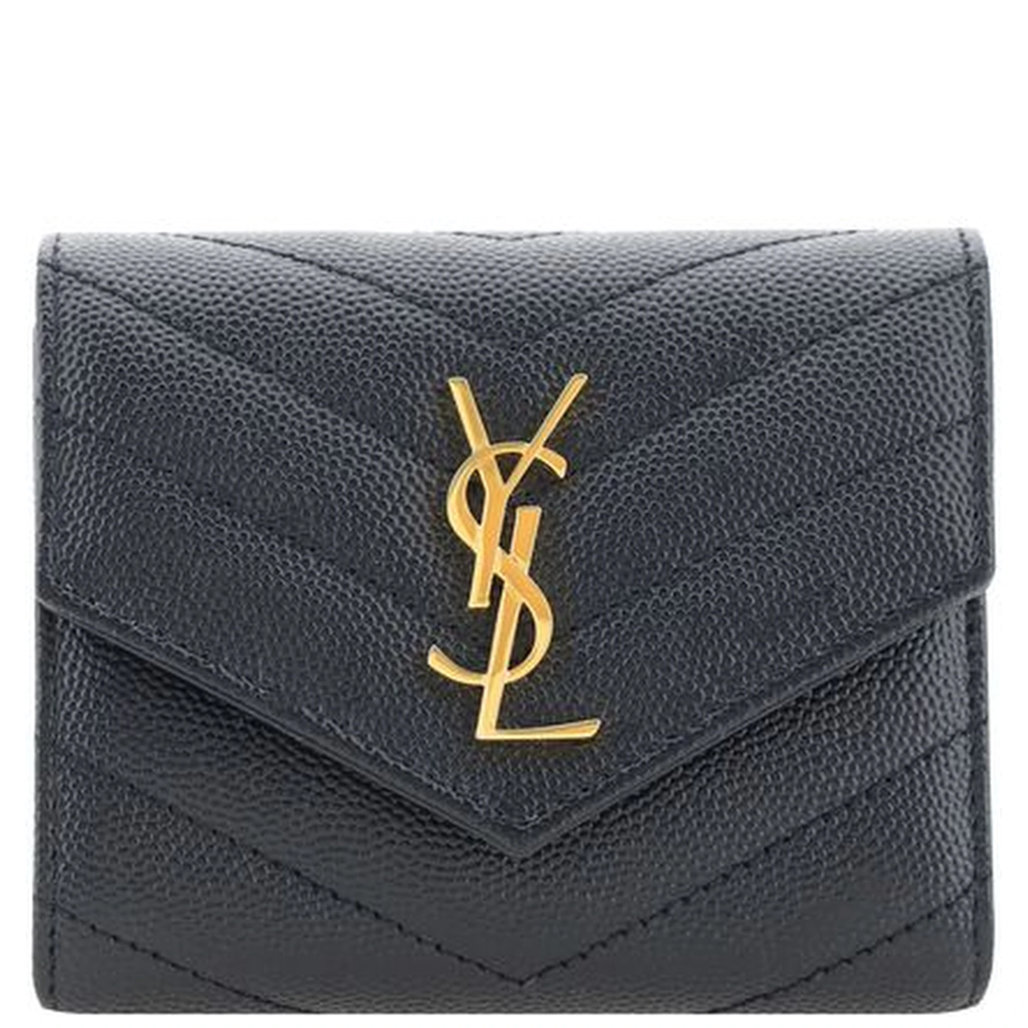 محفظة بوس توروس من جلد العجل الأسود