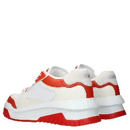White Leather Athletic Sneakers