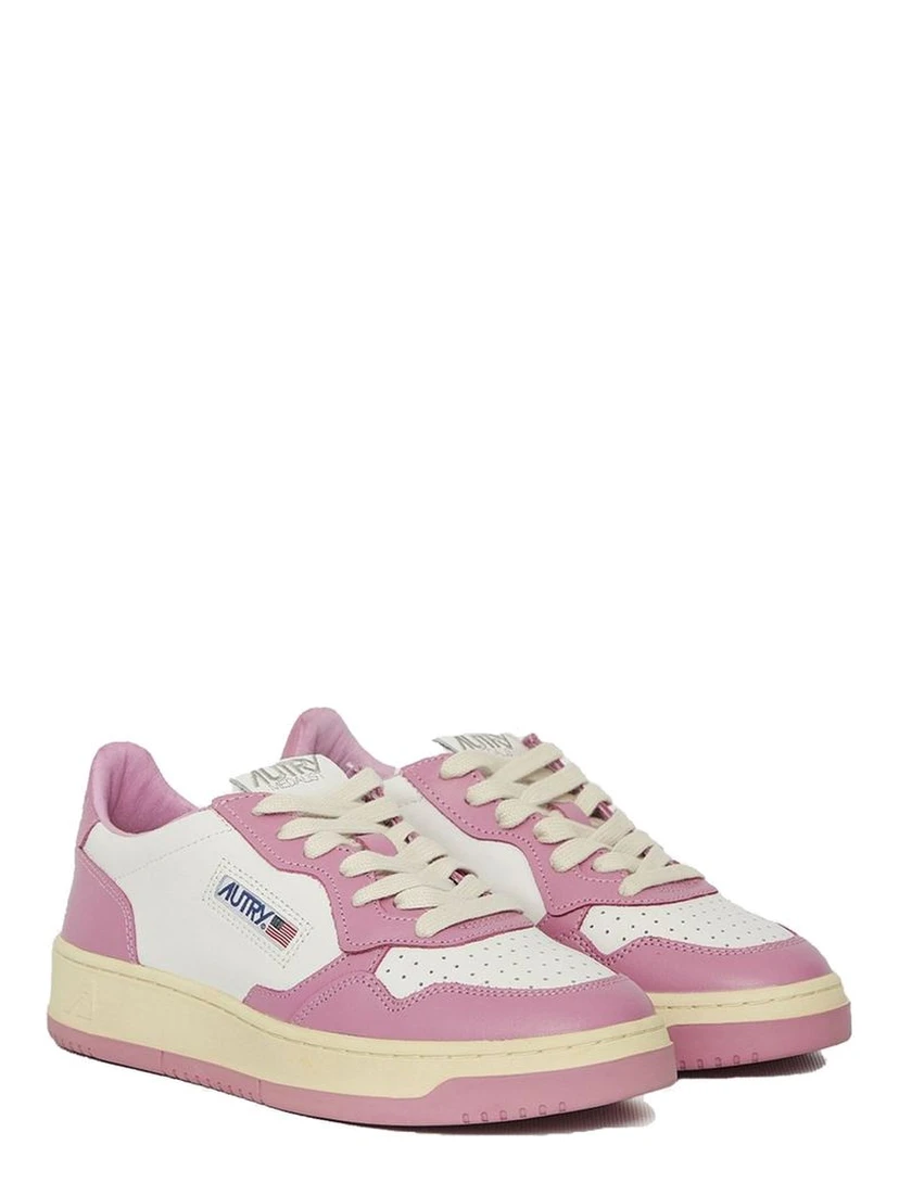 Multicolor Leather Low Top Sneakers