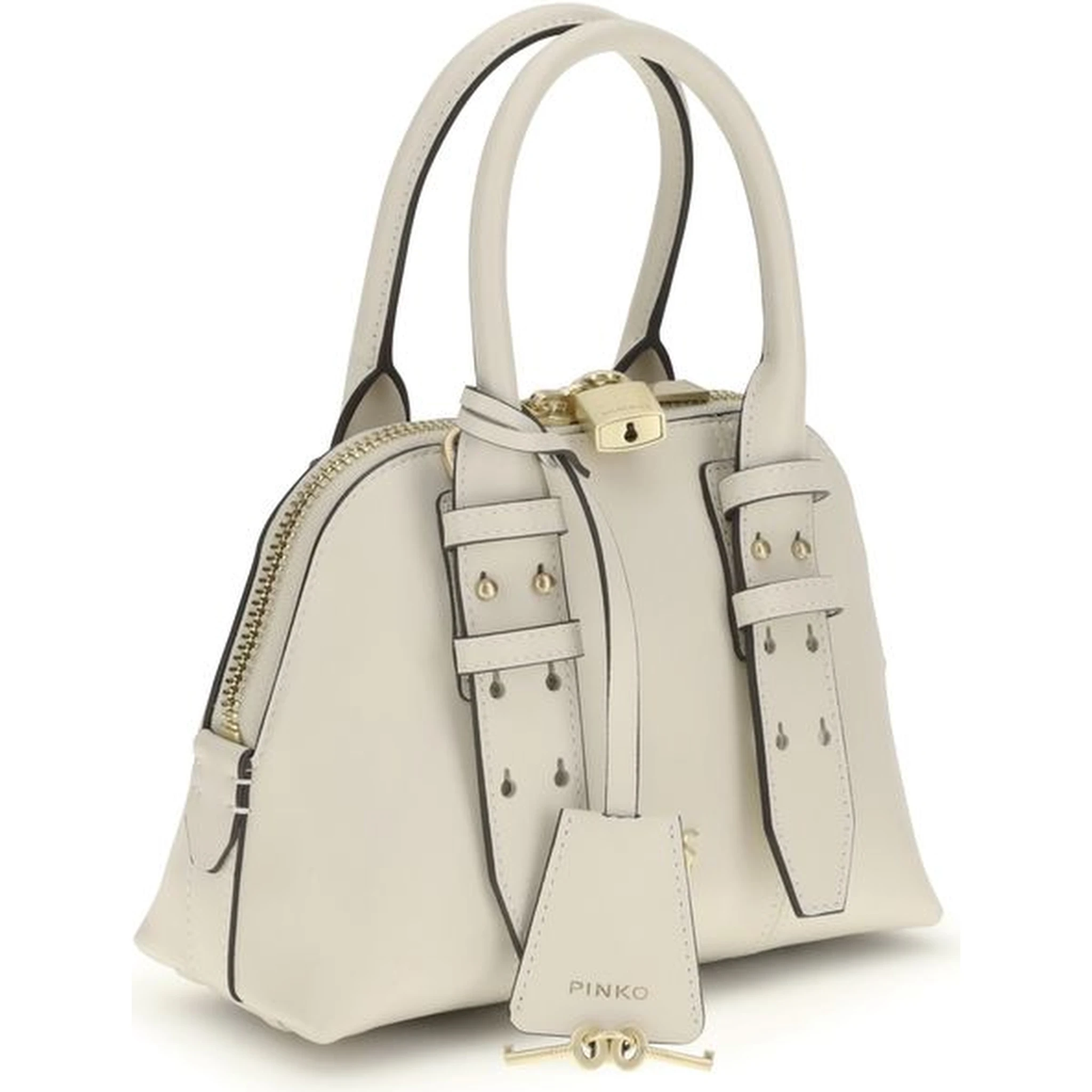 White Calf Leather Bos Taurus Handbag