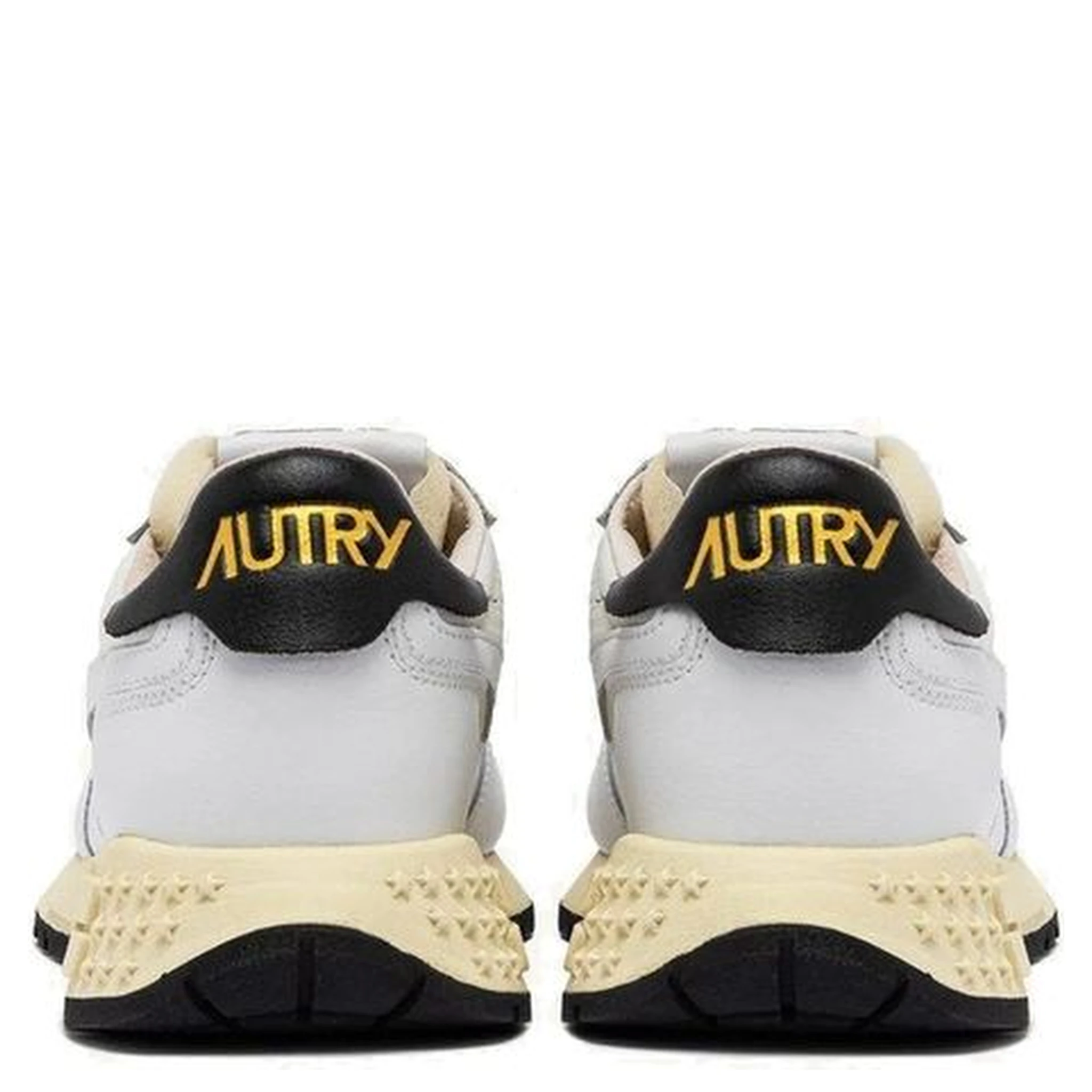 White Fabric Low Top Sneakers