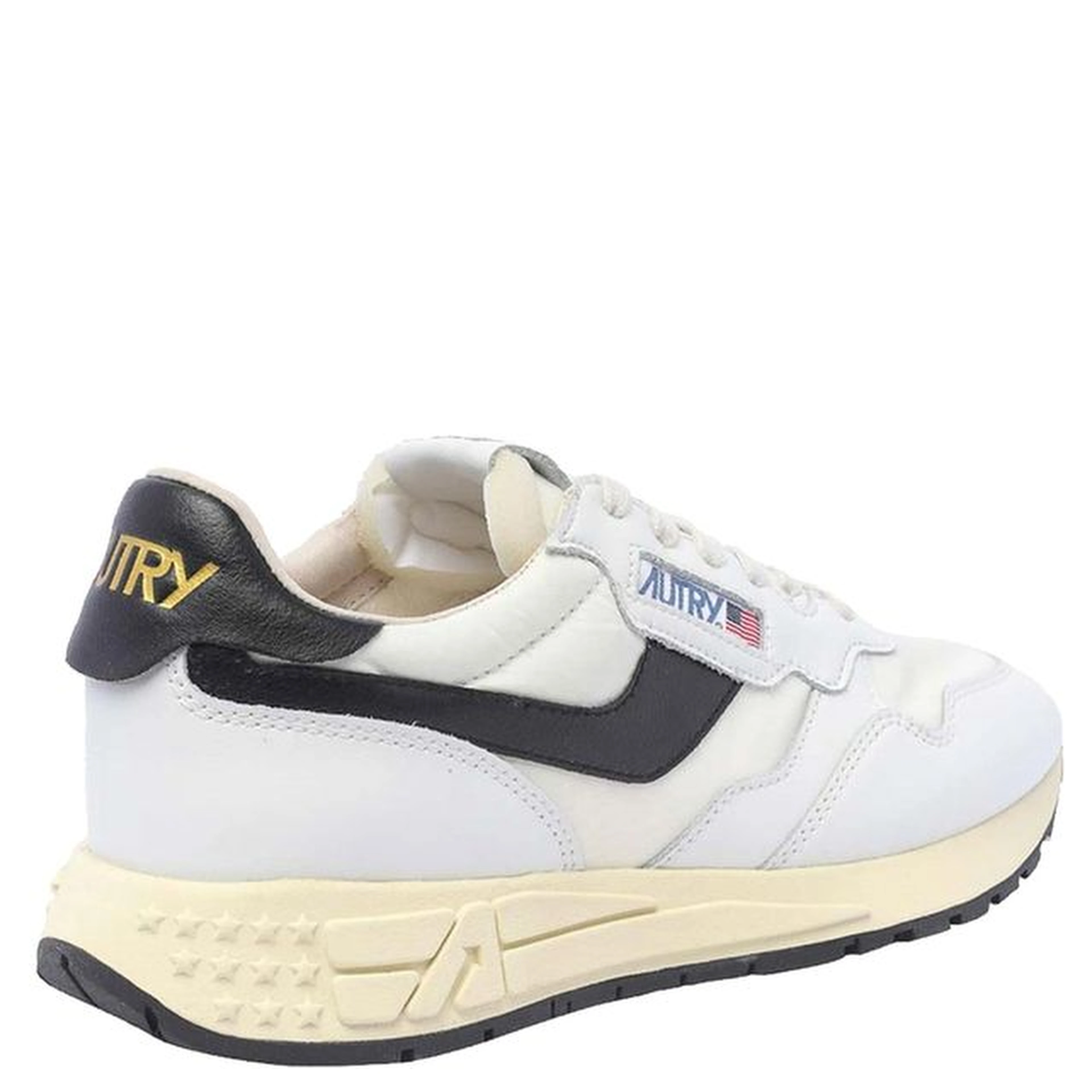 White Leather Low Top Sneakers