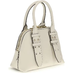 White Calf Leather Bos Taurus Handbag